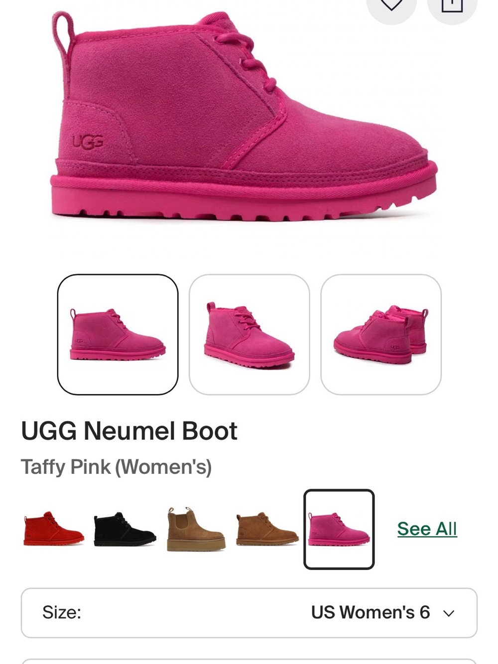 UGG Neumel Lace-Up Boot - Taffy Pink
